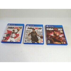 Lot of 3 PlayStation 4 NBA2K 18 19 20 Games Tested No Manuals